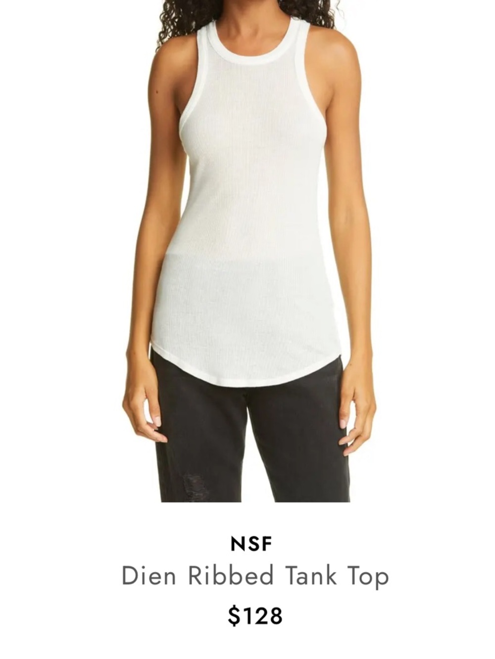 NSF Dien Ribbed Tank Top - Picture 2 of 7